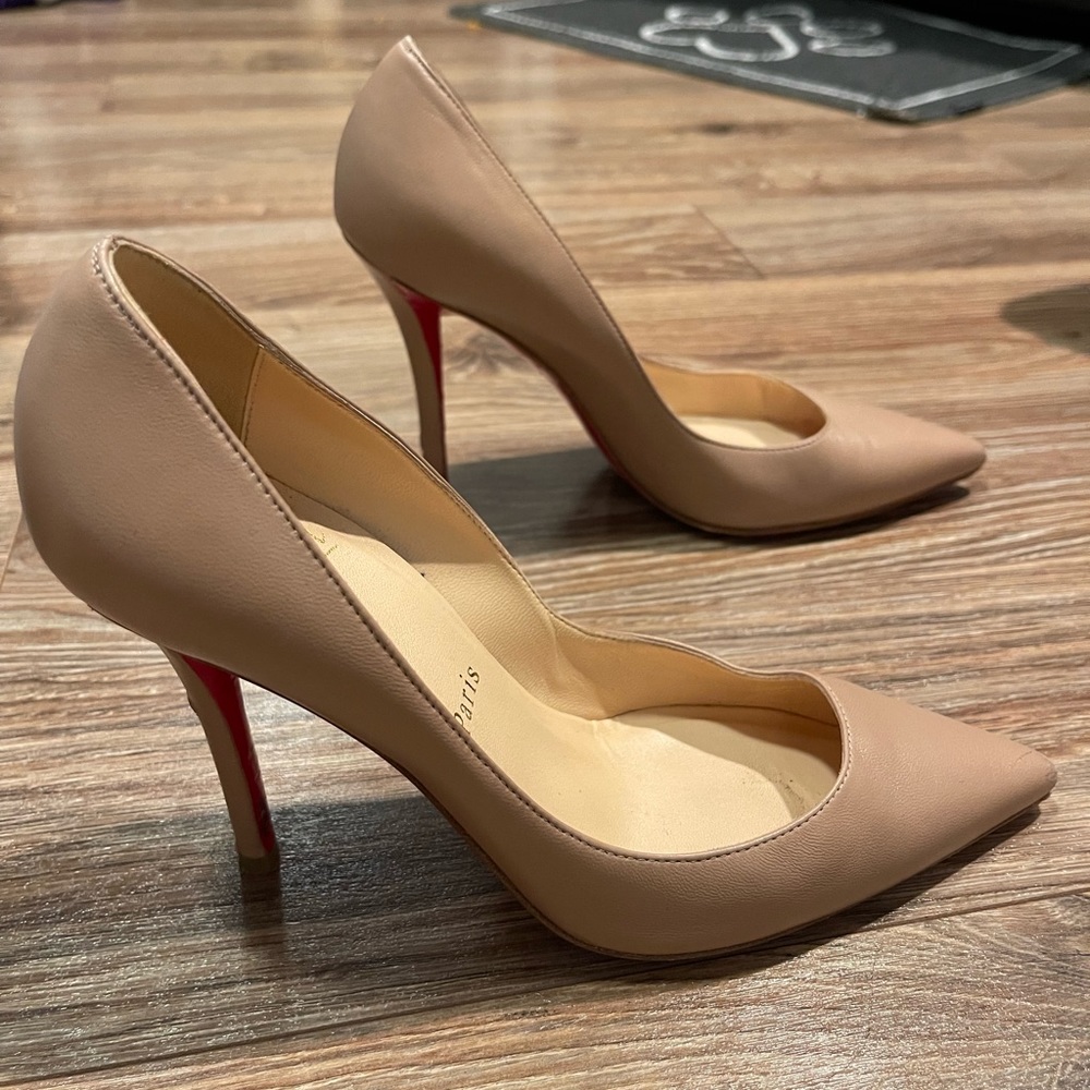 Christian Louboutin Pumps Patent Calf Nude 100 mm